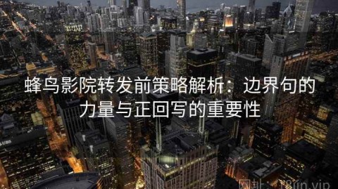 蜂鸟影院转发前策略解析：边界句的力量与正回写的重要性