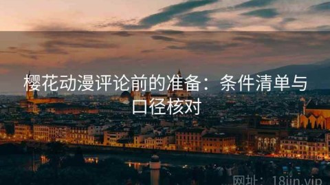 樱花动漫评论前的准备：条件清单与口径核对