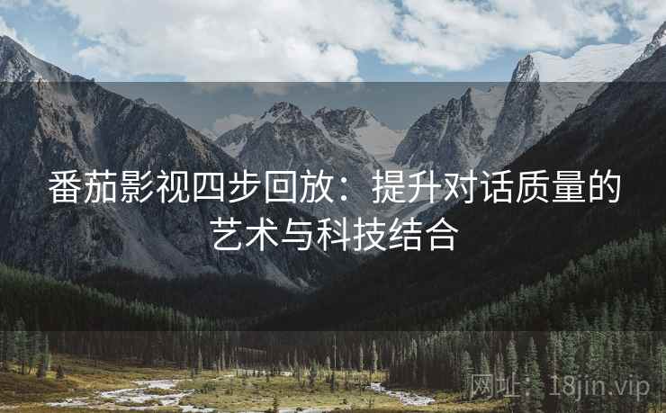 番茄影视四步回放：提升对话质量的艺术与科技结合