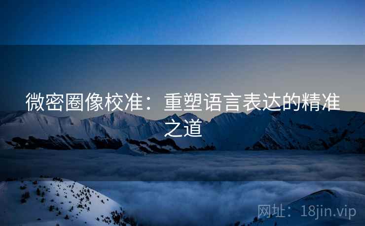 微密圈像校准：重塑语言表达的精准之道